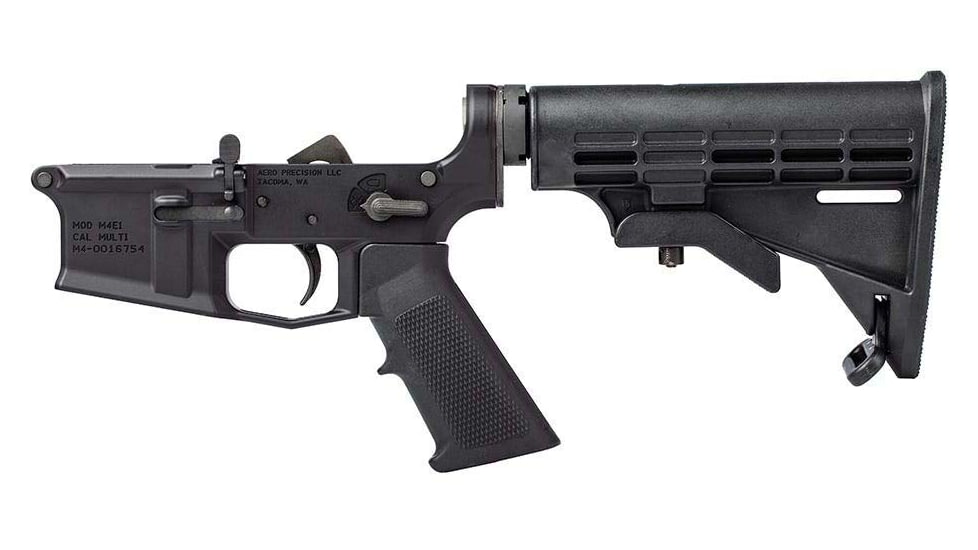 Aero Precision M4E1 Complete Lower Firearm Receiver and M4 carbine Stock Combo