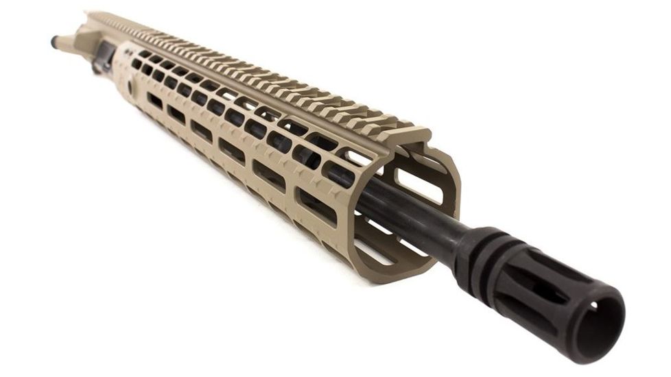 Aero Precision Complete Upper Receiver, M4E1, 14.7in, 5.56 Mid Pencil Barrel, EM-12 HG Gen 2, FDE Cerakote, APAR640232M38