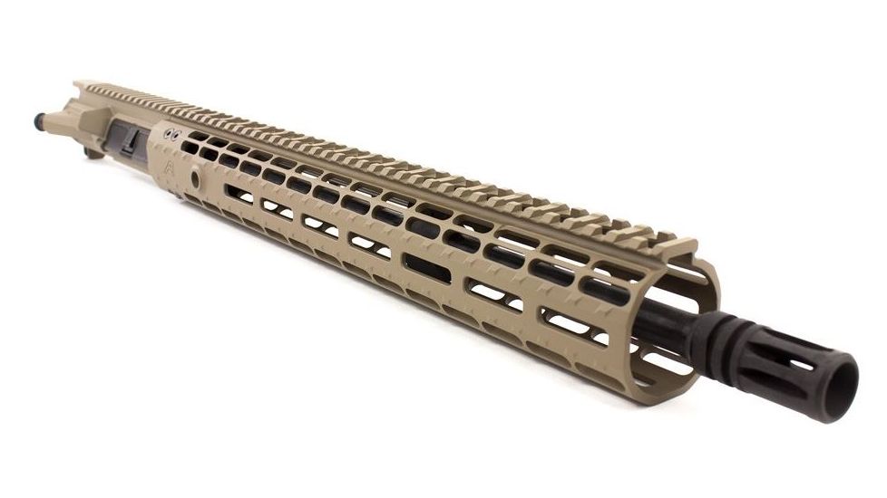 Aero Precision Complete Upper Receiver, M4E1, 16in, 5.56 Mid Pencil Barrel, EM-15 HG Gen 2, FDE Cerakote, APAR640252M39