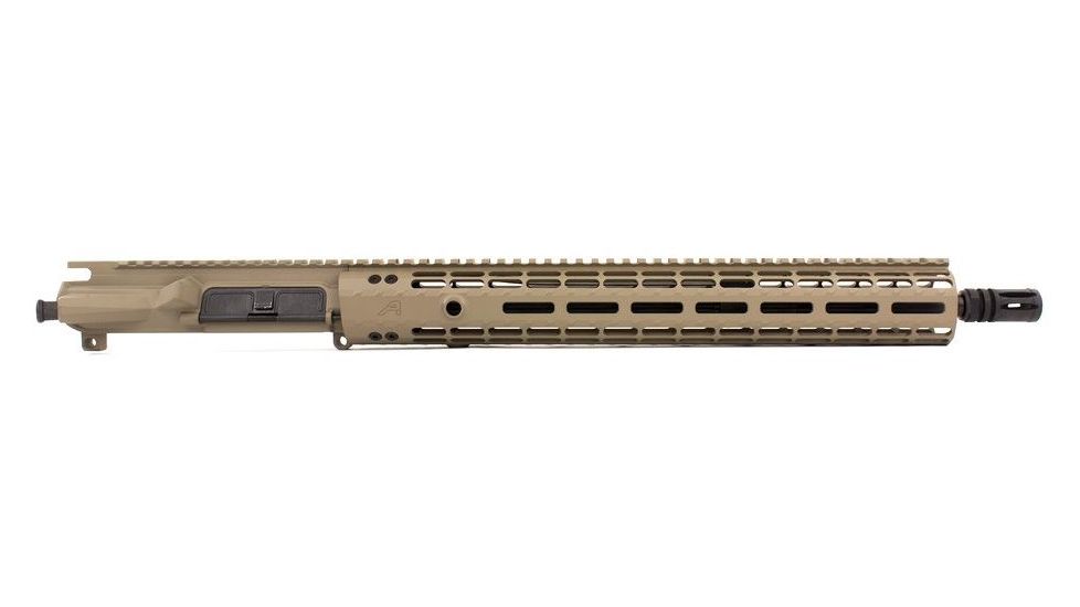 Aero Precision Complete Upper Receiver, M4E1, 16in, 5.56 Mid Pencil Barrel, EM-15 HG Gen 2, FDE Cerakote, APAR640252M39