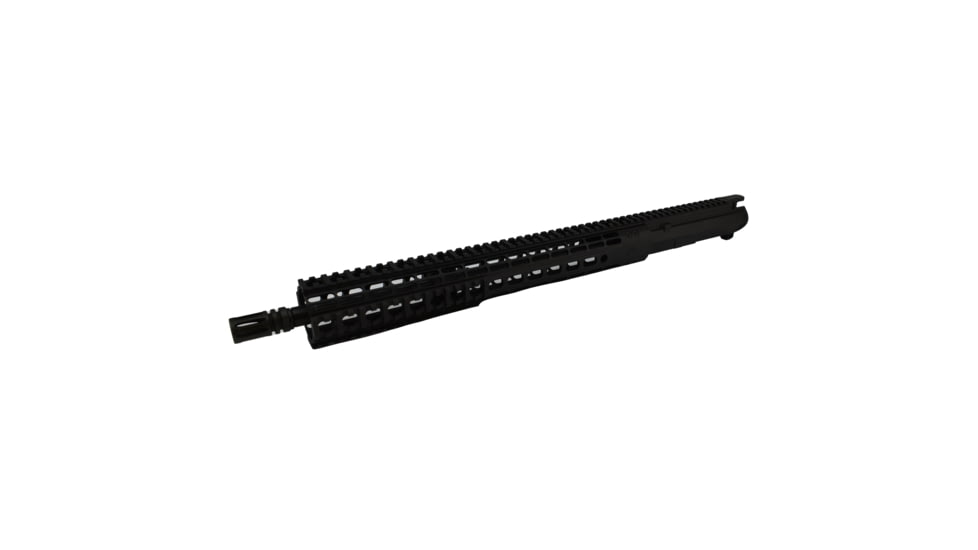 Aero Precision M4E1 Mid Barrel Complete Upper Receiver w/Flash Hider, AR-15, 5.56x45mm NATO, 16in Mid Length Barrel, 15in Quad Rail Handguard, No BCG/CH, Anodized, Black, APAR640251Q7
