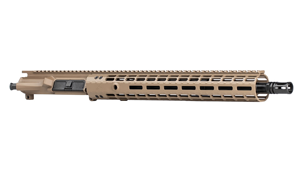Aero Precision M4E1-E EM15 Complete Upper, 5.56 x 45, 16inch, HBAR, Mid Length, 1-7 Twist, 1/2 x 28 Thread, Cerakote, FDE, APAR600294M97
