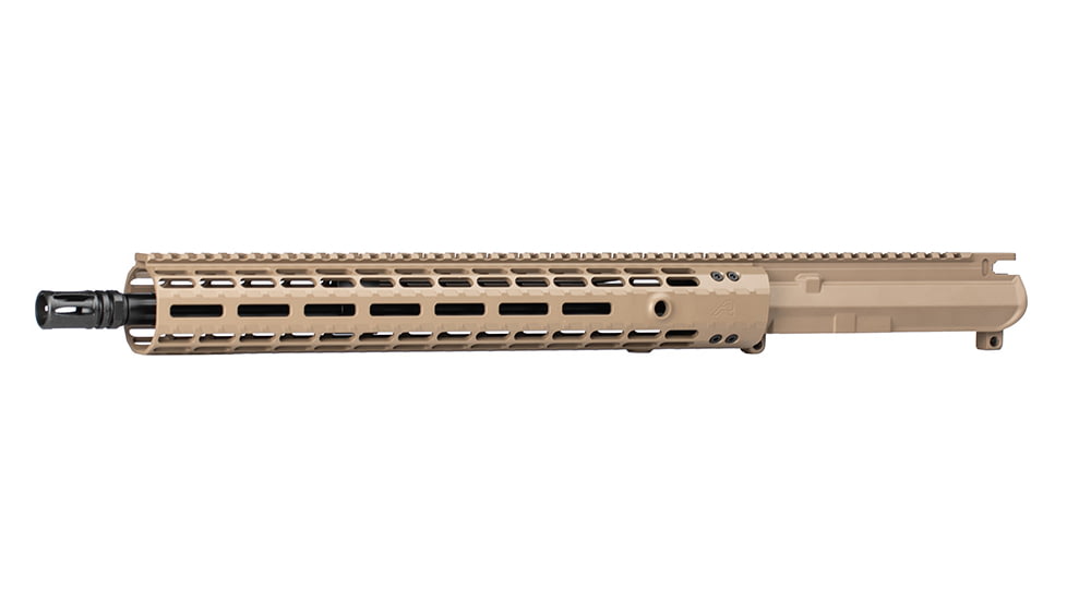 Aero Precision M4E1-E EM15 Complete Upper, 5.56 x 45, 16inch, HBAR, Mid Length, 1-7 Twist, 1/2 x 28 Thread, Cerakote, FDE, APAR600294M97