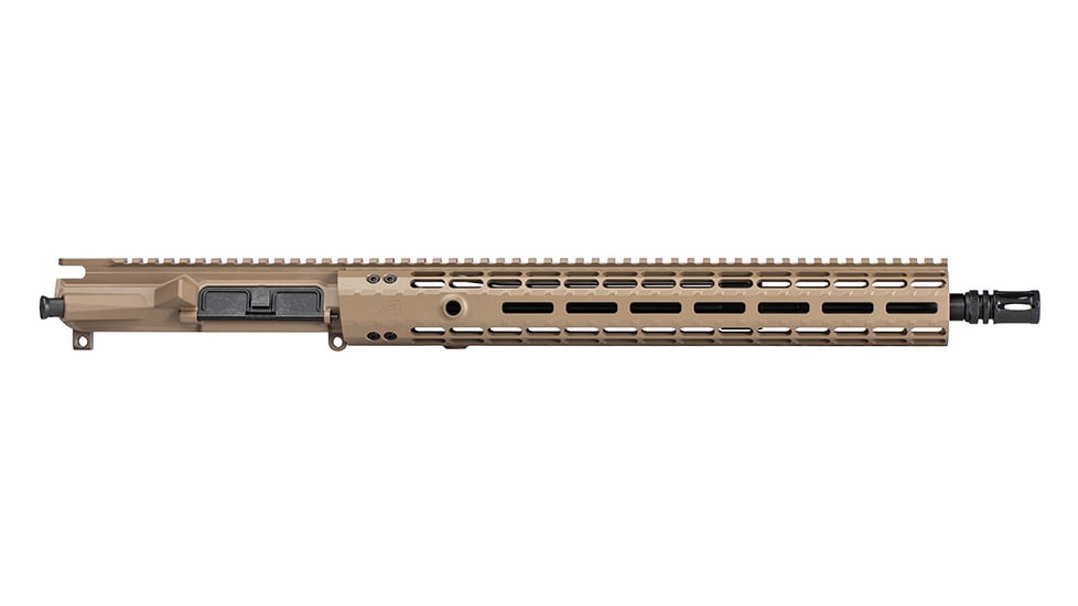 Aero Precision M4E1-E EM15 Complete Upper, 5.56 x 45, 16inch, HBAR, Mid Length, 1-7 Twist, 1/2 x 28 Thread, Cerakote, FDE, APAR600294M97