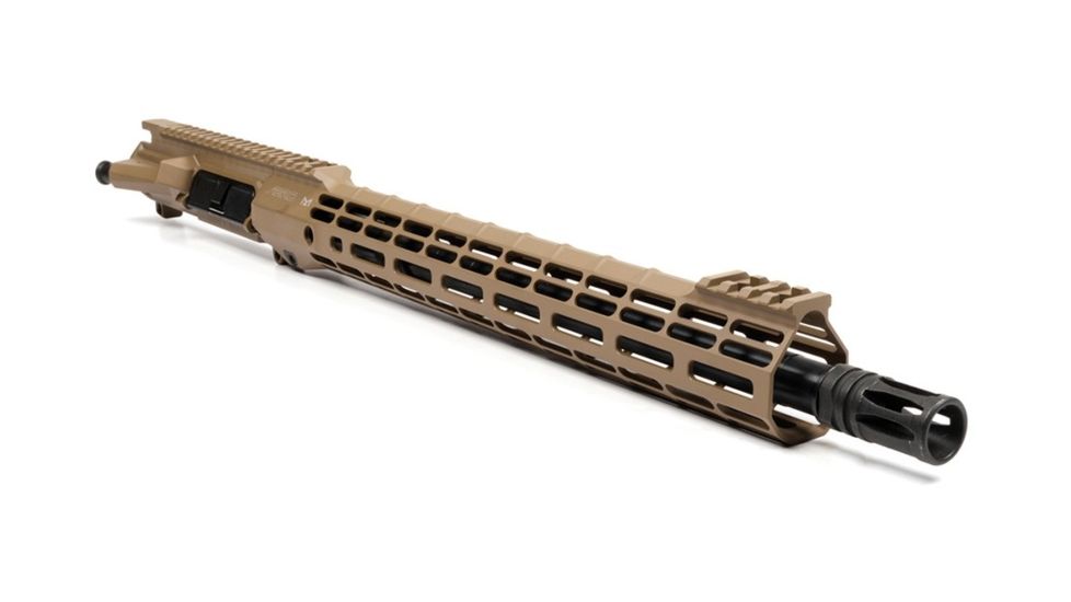 Aero Precision Complete Upper Receiver, M4E1-T, .300, 16in, Blackout Barrel, 12in M-LOK ATLAS S-ONE Handguard, Flat Dark Earth Cerakote, Anodized Black, APAR700314M14