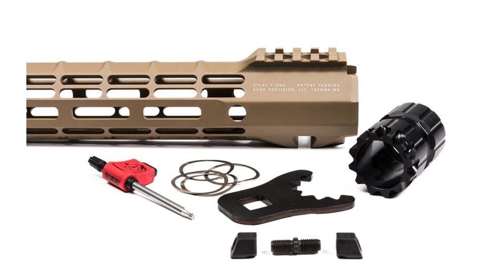 Aero Precision Complete Upper Receiver, M4E1-T, .223, 18in, Wylde Barrel, 15in M-LOK ATLAS S-ONE Handguard, Flat Dark Earth, APAR700315M42