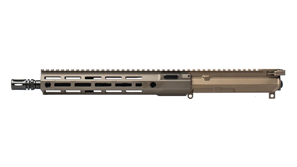 Aero Precision M4E1-T PRO CHF, M4, 5.56mm, 13.9 inch Complete Upper Receiver, Hanson, Mid Length, 1-7 Twist, A2 Birdcage, Anodized, Kodiak Brown, APAR700023D114