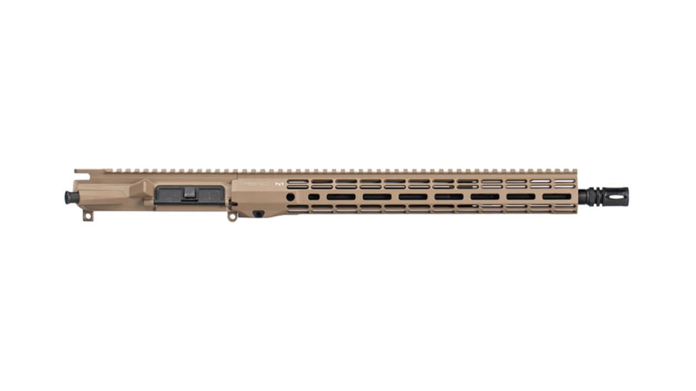 Aero Precision M4E1-T RM15 Complete Upper, 5.56 x 45, 16inch, HBAR, Mid Length, 1-7 Twist, 1/2 x 28 Thread, Cerakote,, FDE, APAR700715M97
