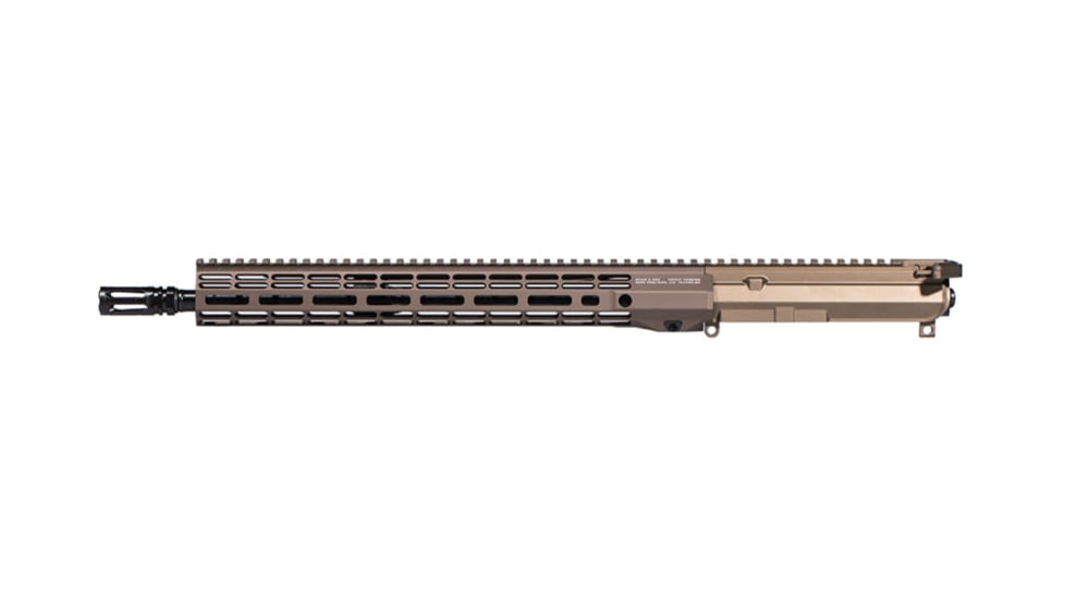 Aero Precision M4E1-T Complete Upper, 5.56 x 45, 16.3inch, Mid Length, 1-7 Twist, 1/2 x 28 Thread, Anodized, Kodiak Brown, APUG700401M103-1