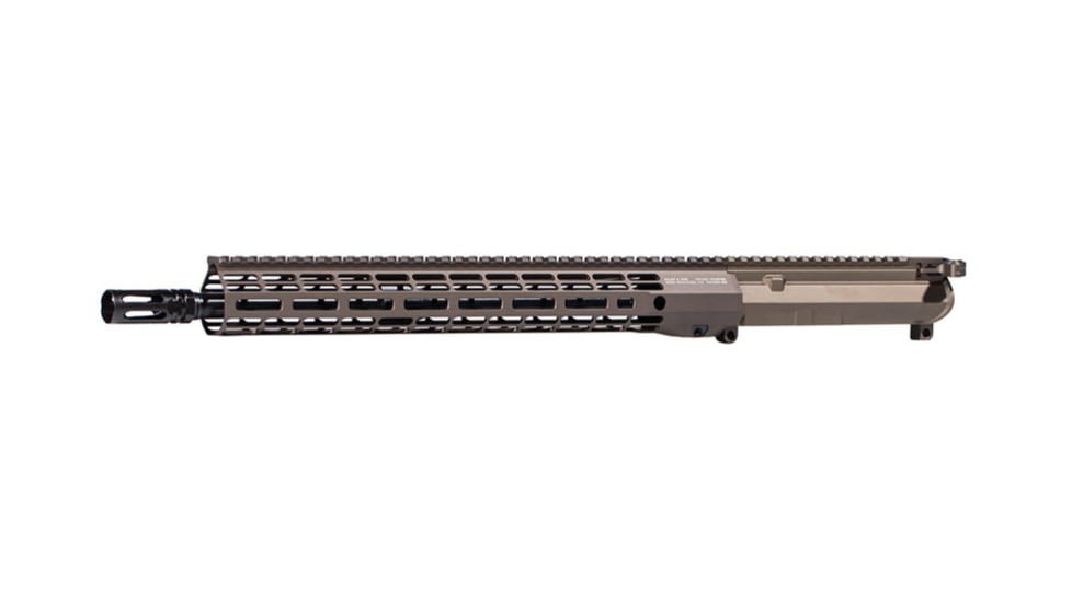 Aero Precision M4E1-T Complete Upper, 5.56 x 45, 16.3inch, Mid Length, 1-7 Twist, 1/2 x 28 Thread, Anodized, Kodiak Brown, APUG700401M103-1
