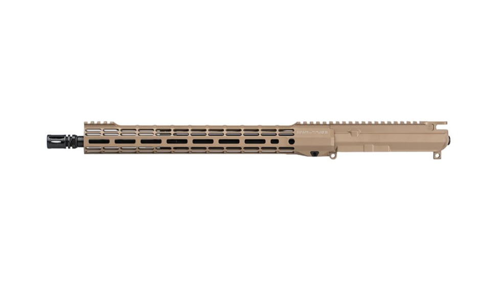 Aero Precision M4E1-T SM15 Complete Upper, 5.56 x 45, 16inch, HBAR, Mid Length, 1-7 Twist, 1/2 x 28 Thread, Cerakote,, FDE, APAR700115M97
