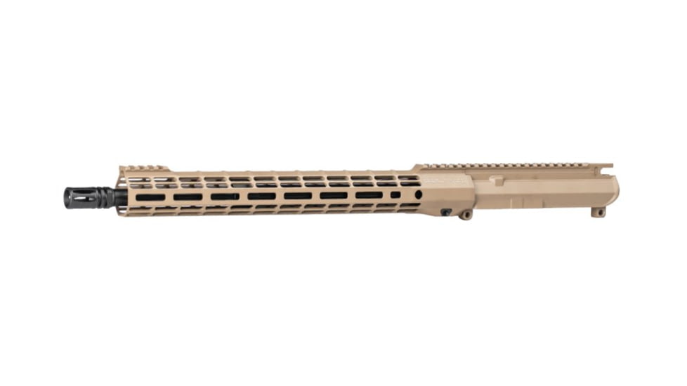 Aero Precision M4E1-T SM15 Complete Upper, 5.56 x 45, 16inch, HBAR, Mid Length, 1-7 Twist, 1/2 x 28 Thread, Cerakote,, FDE, APAR700115M97