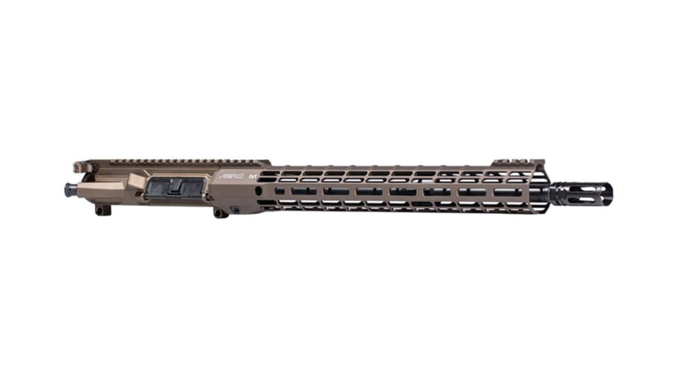 Aero Precision M4E1-T SM15 PRO Complete Upper, 5.56 x 45, 16.3inch, Mid Length, 1-7 Twist, 1/2 x 28 Thread, Anodized, Kodiak Brown, APUG700392M103-1