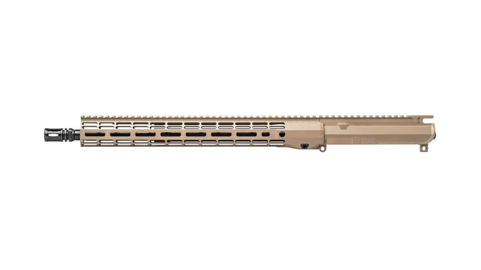 Aero Precision M4E1 Threaded .223 Wylde Complete Upper Receiver, 16in, 1-8 Twist, A2 Flash Hider, 15in M-LOK ATLAS R-ONE Handguard, FDE Cerakote, APAR700715M72