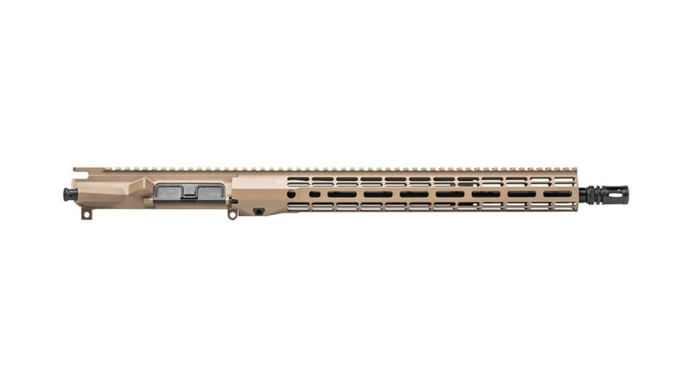 Aero Precision M4E1 Threaded .223 Wylde Complete Upper Receiver, 16in, 1-8 Twist, A2 Flash Hider, 15in M-LOK ATLAS R-ONE Handguard, FDE Cerakote, APAR700715M72