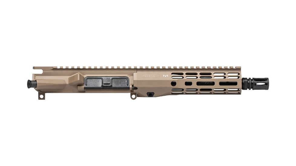Aero Precision M4E1 Threaded .300 Blackout Complete Upper Receiver, 8in, 1-7 Twist, 5/8x24 Thread, ATLAS R-ONE Handguard, FDE Cerakote, APAR700711M1