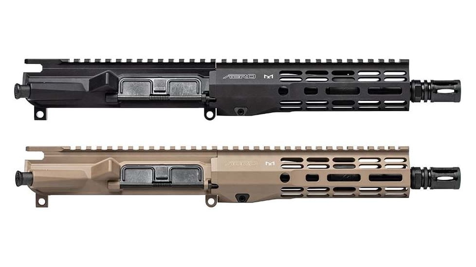 Aero Precision M4E1 Threaded .300 Blackout Complete Upper Receiver, Black Anodized, FDE Cerakote