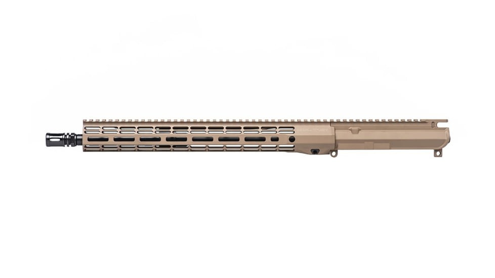 Aero Precision M4E1 Threaded 5.56mm Complete Upper Receiver, 16in, Mid-Length Barrel, 1-7 Twist, A2 Flash Hider, ATLAS R-ONE Handguard, FDE Cerakote, APAR700715M7