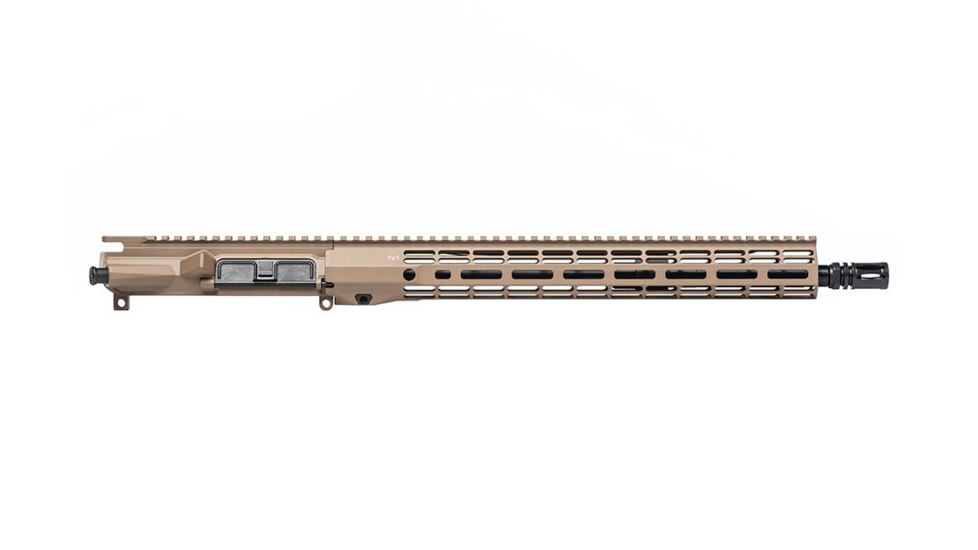 Aero Precision M4E1 Threaded 5.56mm Complete Upper Receiver, 16in, Mid-Length Barrel, 1-7 Twist, A2 Flash Hider, ATLAS R-ONE Handguard, FDE Cerakote, APAR700715M7