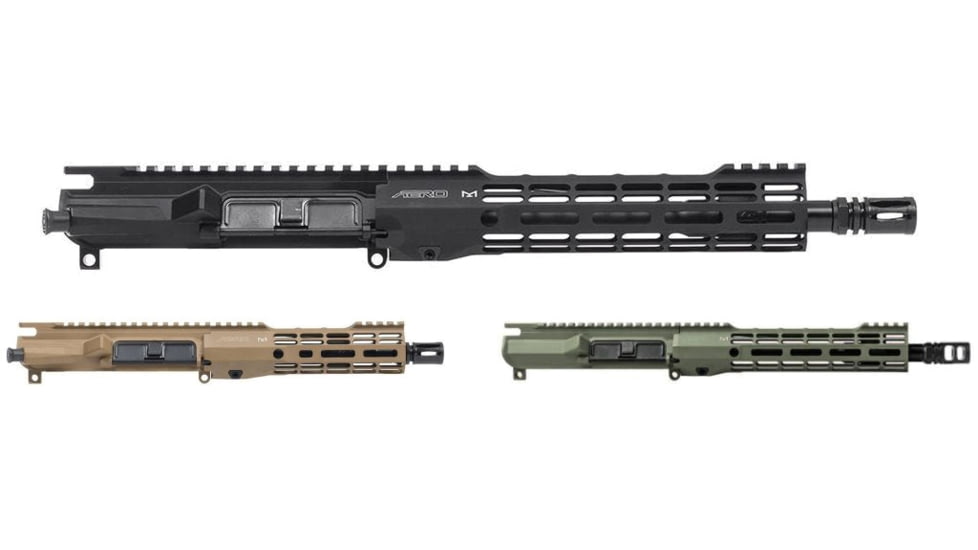 Aero Precision M4E1 Threaded 5.56 w/ ATLAS S-ONE Handguard Complete Upper Receiver, Black, Flat Dark Earth, OD Green