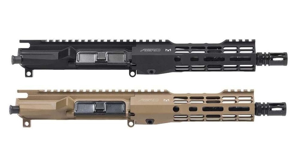 Aero Precision M4E1 Threaded 8in .300 Blackout Complete Upper Receiver, Black, Flat Dark Earth