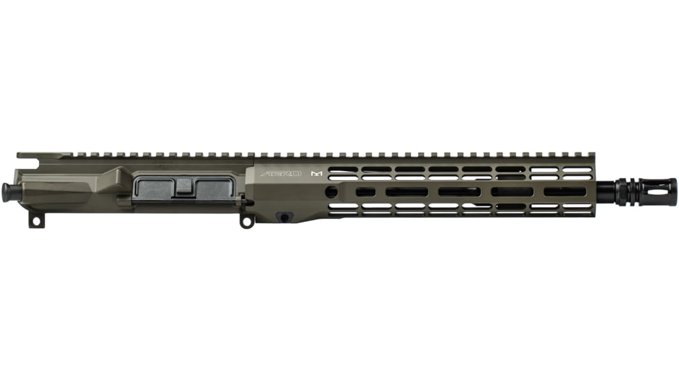 Aero Precision M4E1 Threaded Complete Upper Receiver, 5.56, 11.5in, Carbine Length, 1-7 Twist, 10.3in ATLAS R-ONE Handguard, A2 Flash Hider, Cerakote, OD Green, APAR700398M29