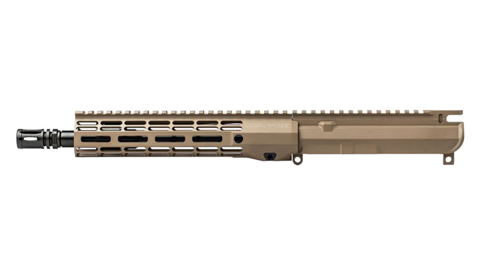 Aero Precision M4E1 Threaded No Forward Assist Complete Upper Receiver, 10.5in 5.56 Carbine, RM9.2, FDE, APAR712712M2