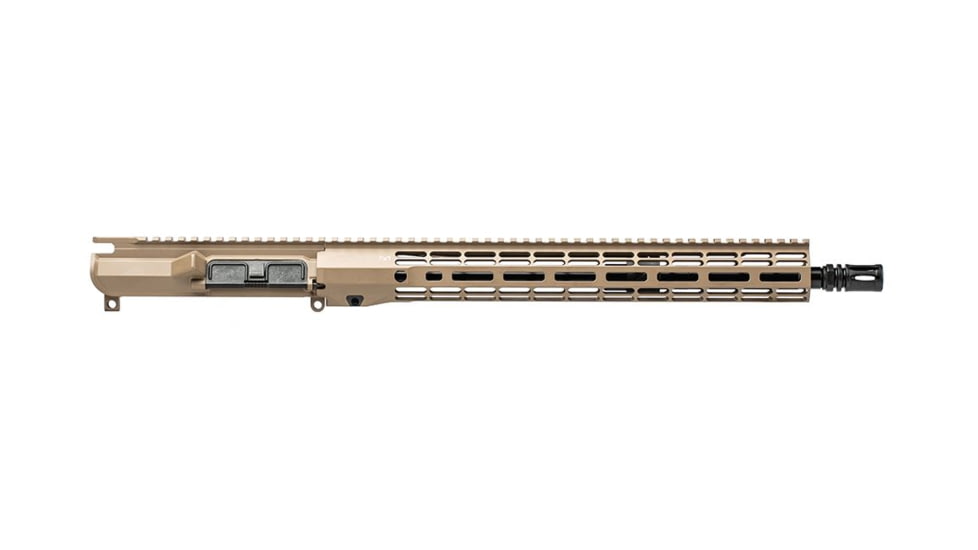 Aero Precision M4E1 Threaded No Forward Assist Complete Upper Receiver, 16in 5.56 Mid, RM15, FDE, APAR712715M7
