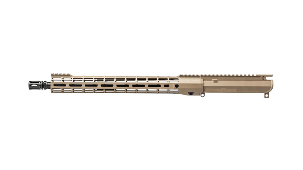 Aero Precision M4E1 Threaded No Forward Assist Complete Upper Receiver, 16in 5.56 Mid, SM15, FDE, APAR712115M7
