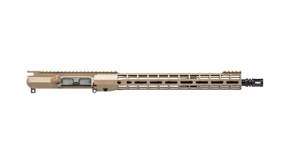 Aero Precision M4E1 Threaded No Forward Assist Complete Upper Receiver, 16in 5.56 Mid, SM15, FDE, APAR712115M7