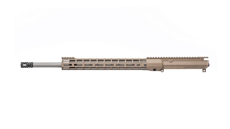 Aero Precision Threaded Upper Receiver, M4E1, .224 Valkyrie, 20 inch Barrel, DMR Profile, 15 inch KeyMod ATLAS S-ONE Handguard, A2 Flash Hider, Flat Dark Earth, APAR700315P57