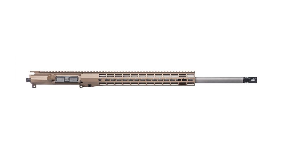 Aero Precision Threaded Upper Receiver, M4E1, .224 Valkyrie, 22 inch Barrel, Heavy Profile, 15 inch M-LOK ATLAS S-ONE Handguard, A2 Flash Hider, Flat Dark Earth, APAR700315M58