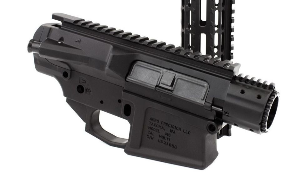 Aero Precision M5 Builder Set w/ 12in M-LOK Handguard Gen 2, Anodized Black, APCS100089S