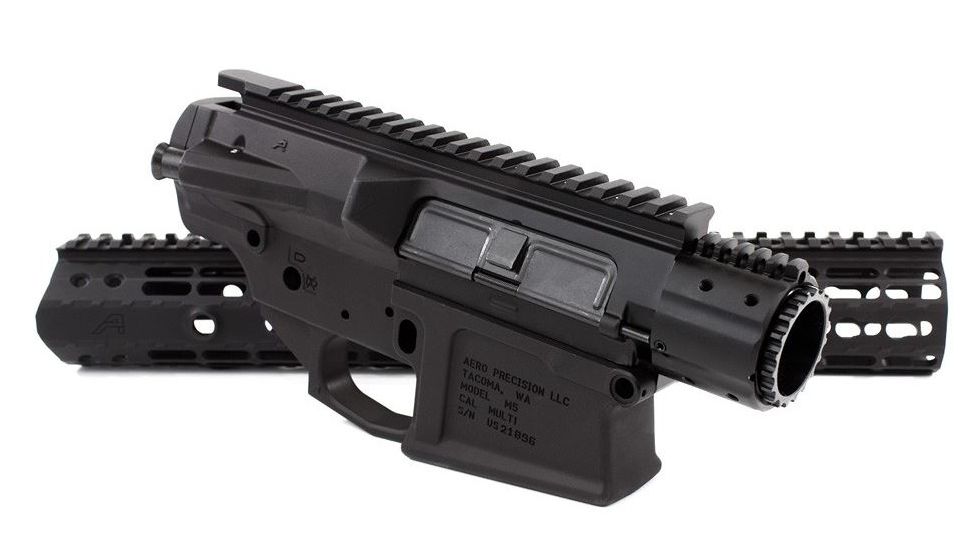 Aero Precision M5 Builder Set w/ 15in KeyMod Handguard Gen 2, Anodized Black, APCS100022S