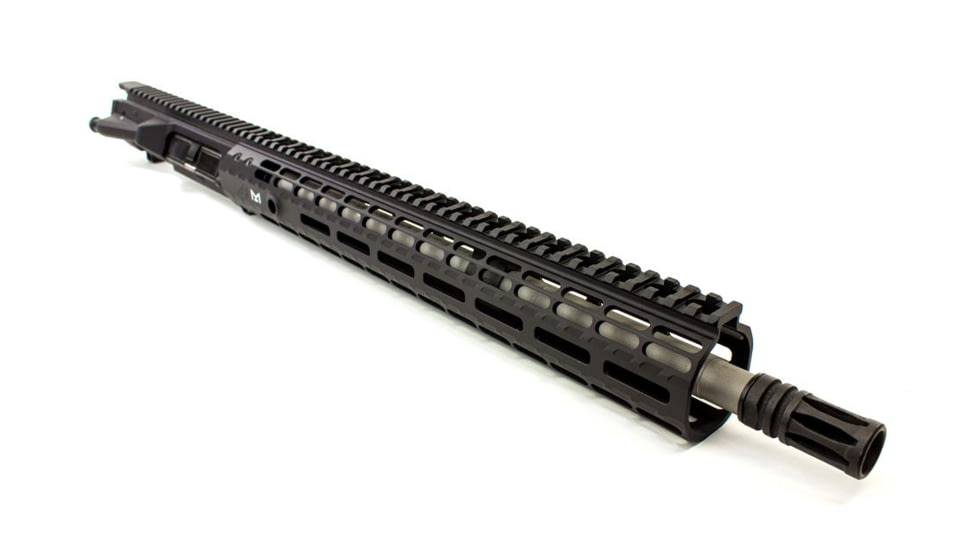 Aero Precision M5E1 Complete Upper Reciever, .308, 16in Mid Barrell, 1-10 Twist, 5/8x24 Thread, Free-Float Handguard, Stainless Steel, Anodized, Black, APAR308554M23