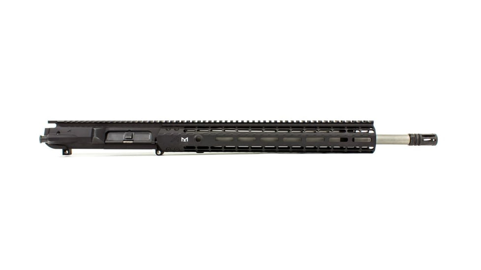 Aero Precision M5E1 Complete Upper Reciever, .308, 18in Rifle Barrel, 1-10 Twist, 5/8x24 Thread, Free-Float Handguard, Stainless Steel, Anodized, Black, APAR308554M26