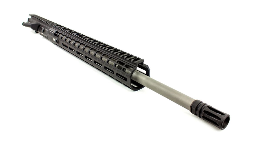 Aero Precision M5E1 Complete Upper Reciever, .308, 20in Rifle Barrel, 1-10 Twist, 5/8x24 Thread, Free-Float Handguard, Stainless Steel, anodized, Black, APAR308554M34