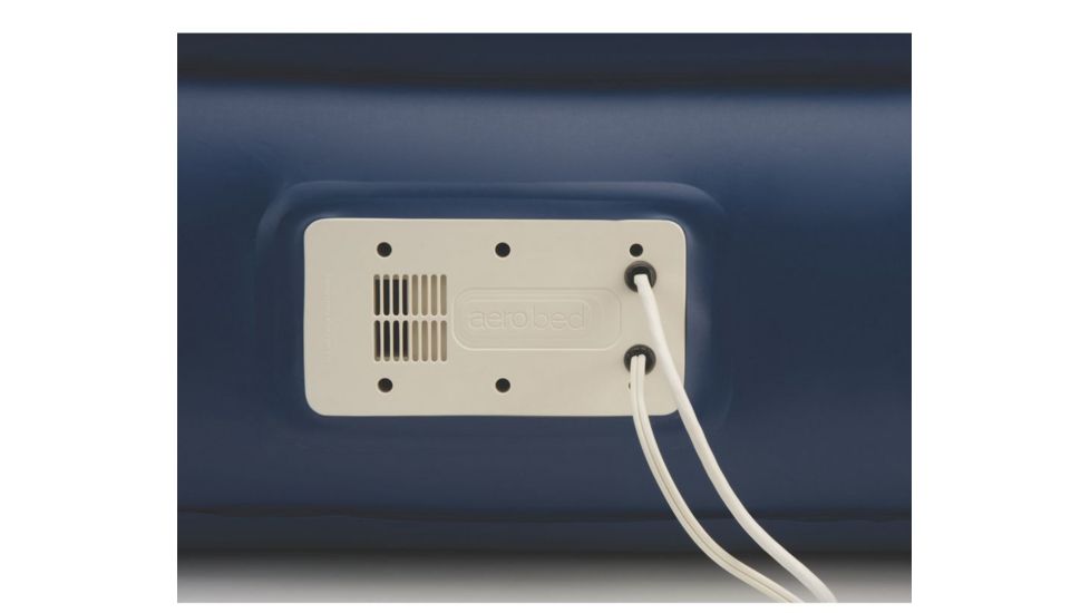 Aerobed Airbed Memory Foam Air Mattress W/ 120V Built in AC Pump, Blue / White, Queen 2000015885