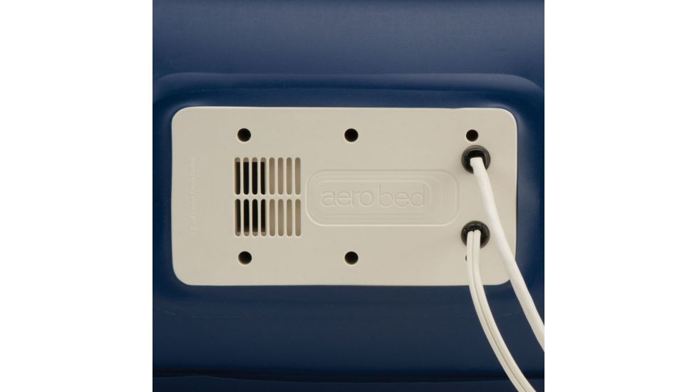 Aerobed Airbed Memory Foam Air Mattress W/ 120V Built in AC Pump, Blue / White, Queen 2000015885