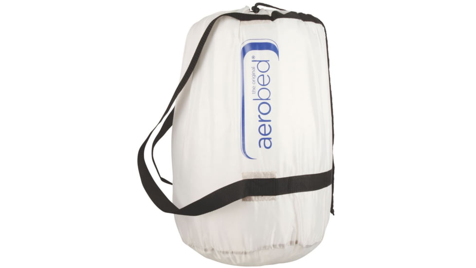 Aerobed Airbed Memory Foam Air Mattress W/ 120V Built in AC Pump, Blue / White, Queen 2000015885