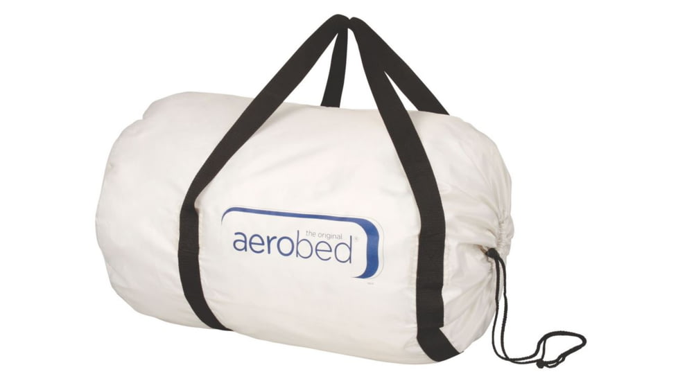 Aerobed Airbed Memory Foam Air Mattress W/ 120V Built in AC Pump, Blue / White, Queen 2000015885