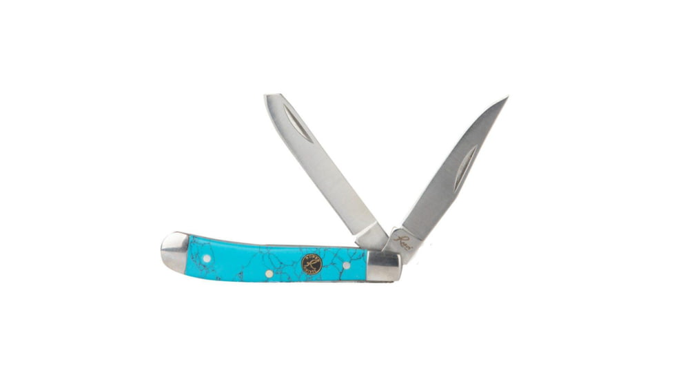 Cupped Waterfowl Outdoors ABKT Roper Peanut Knife 2 Blades Turquoise 59F75CD5, RHRP0006B