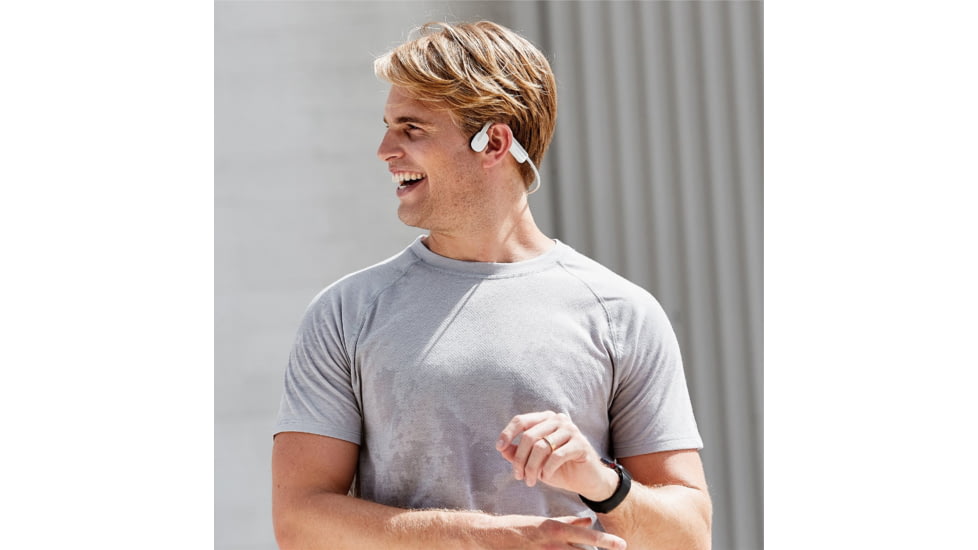 Shokz Open Move Headphones, Alpine White, Standard, AS660AW