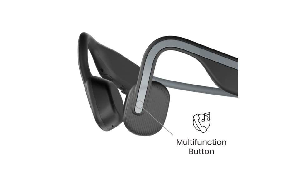 Shokz Open Move Headphones, Slate Grey, Standard, AS660SG