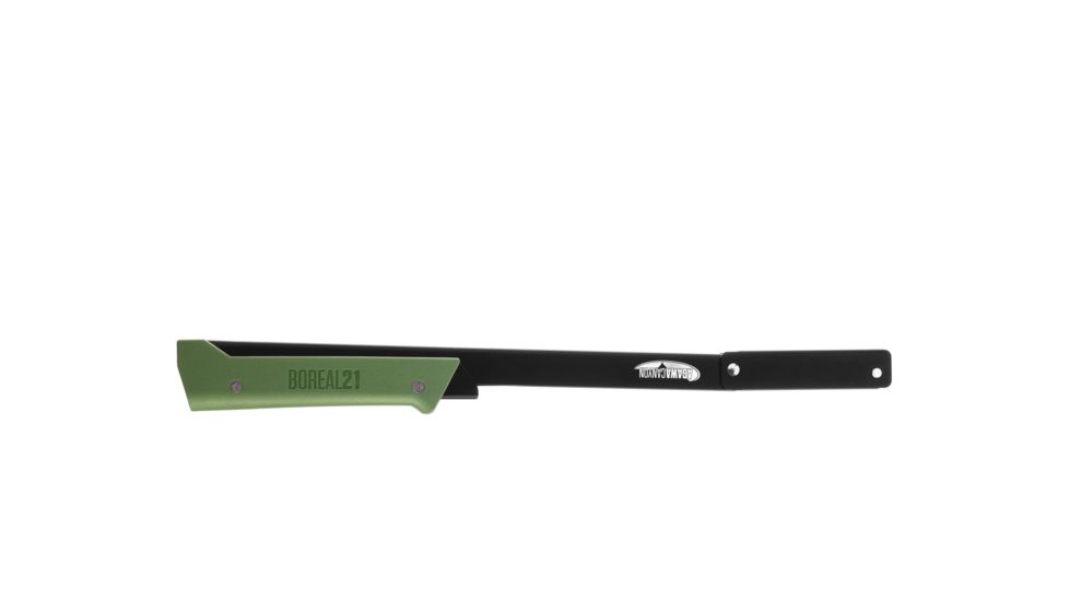 Agawa Canyon BOREAL21, Black Annodized Frame/Forest Green Handle, 21 ALL-PURPOSE BLADE, A2B1C1