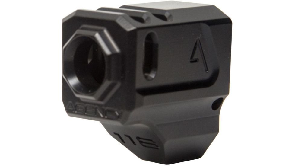 Agency Arms 118 Dual Port Smith &amp; Wesson M&amp;P9 1.0 Barrel Compensators, Black, 118-M1-BLK