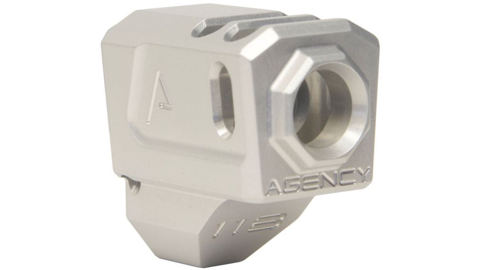 Agency Arms 118 Dual Port Smith &amp; Wesson M&amp;P9 1.0 Barrel Compensators, Gray, 118-M1-GRY