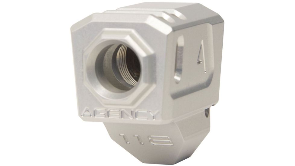 Agency Arms 118 Dual Port Smith &amp; Wesson M&amp;P9 1.0 Barrel Compensators, Gray, 118-M1-GRY