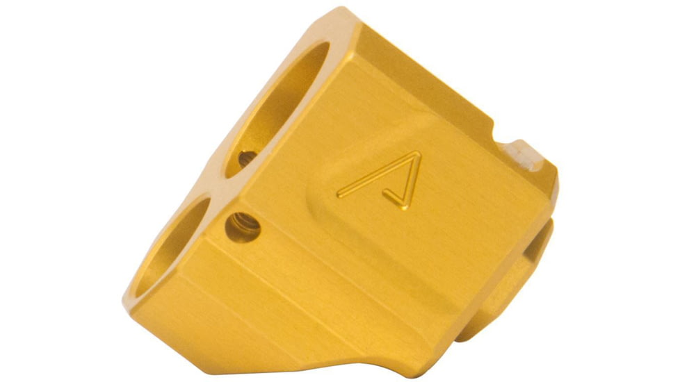 Agency Arms 118 Single Port Smith &amp; Wesson M&amp;P9 M2.0 Barrel Compensators, Gold, 118S-M2-GLD