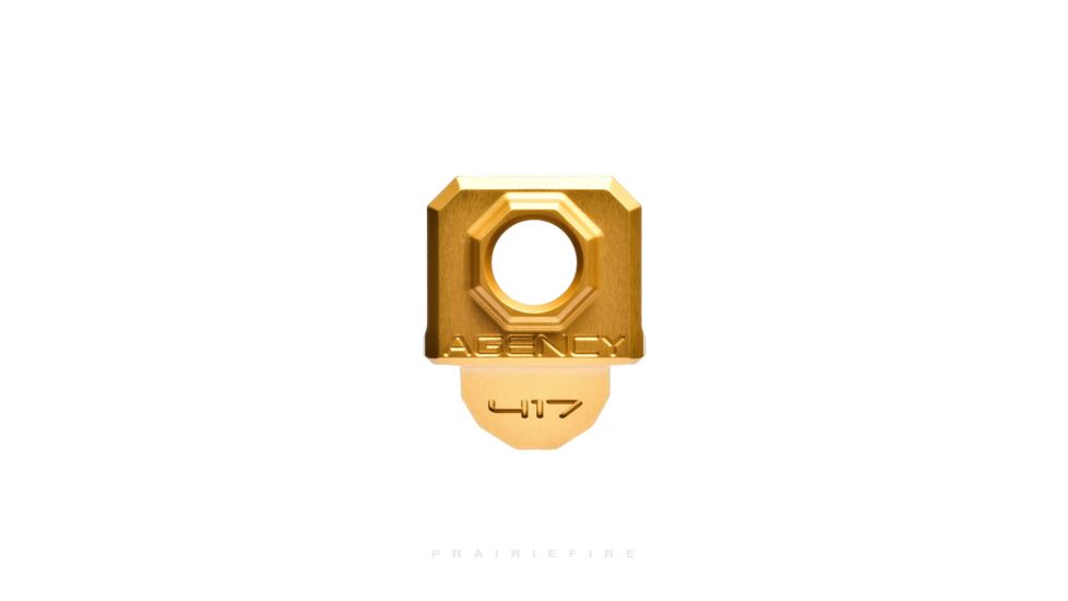 Agency Arms 419 Compensator, Glock 17/19/34 Gen4, Gold 417-4-GLD